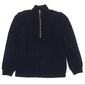 Girls Janie and Jack Navy Zip up Sweater Size 5
